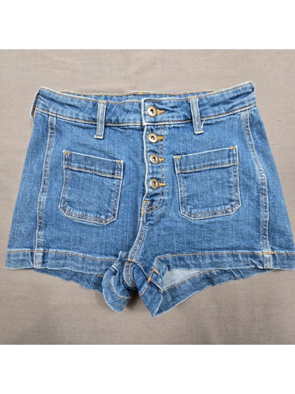 Old Navy Womens Size 0 High-Rise Button Fly Denim Shorts